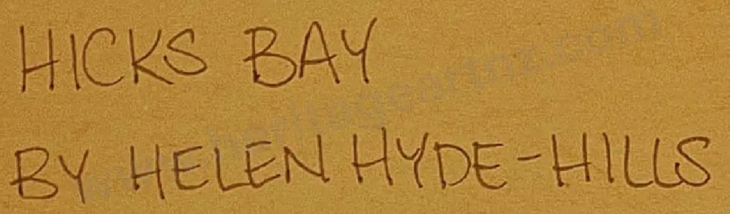 HYDE-HILLS, Helen - Hick's Bay Image 1++