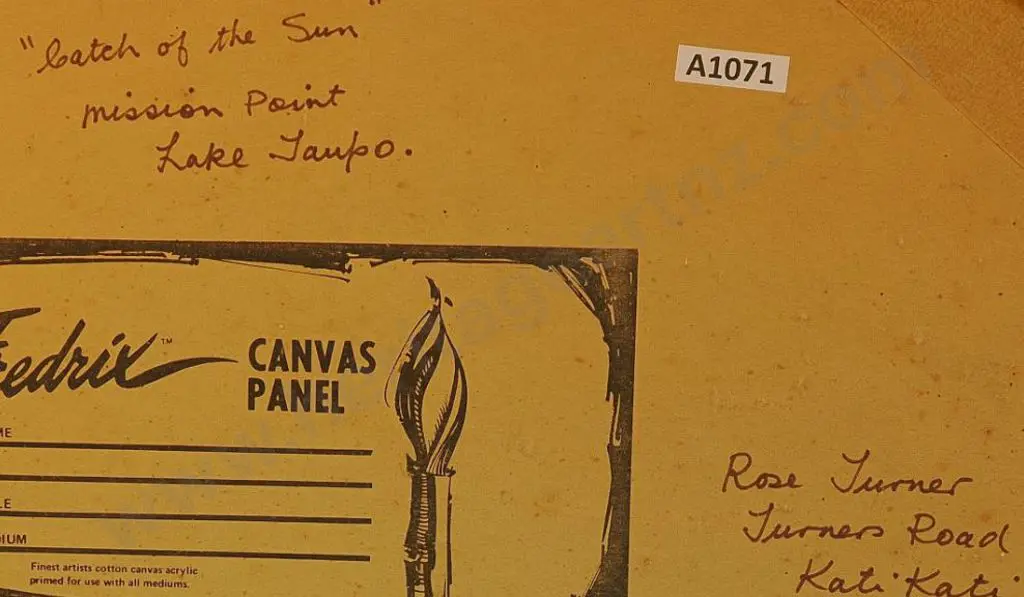 TURNER, Rose - Catch of the Sun, Mission Point, Lae Taupo 1981 Image 1++