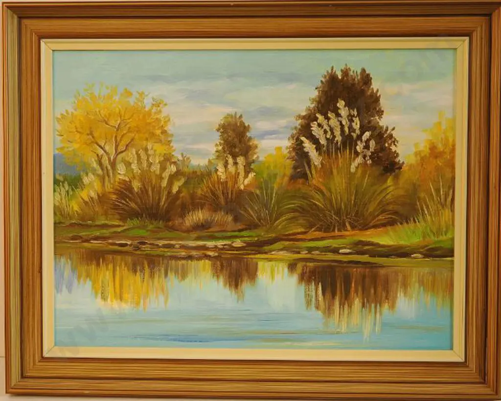 TURNER, Rose - Fisherman's View above the Crescent Tauranga Taupo Image 1++