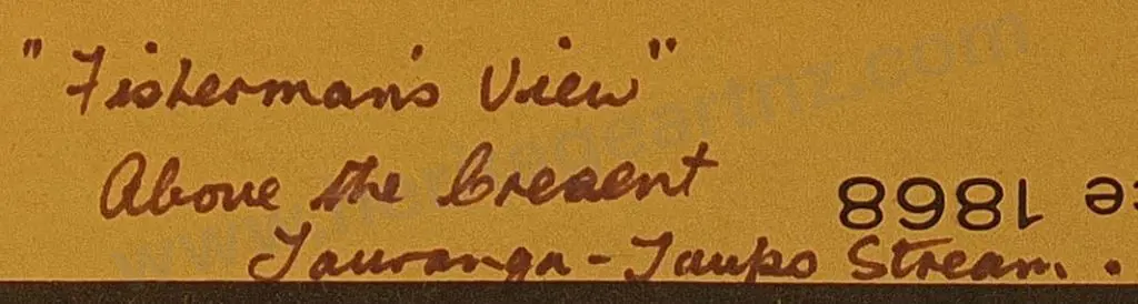 TURNER, Rose - Fisherman's View above the Crescent Tauranga Taupo Image 1++