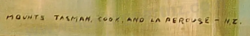 KULMAR, K.D. - Mount Tasman, Southern Alps Image 1++