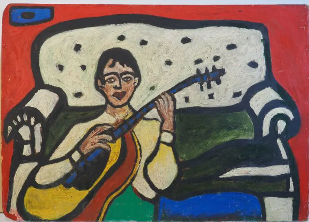 FELTHAM, Lee (-2023) - Guitar Player on Couch, 1984 Image 1++