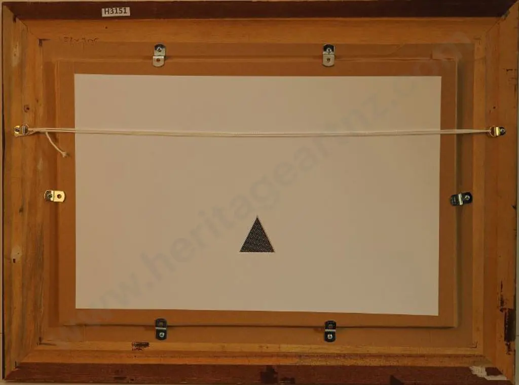 GAUT, Joseph (1860-1934) - Coal Hulks, Wellington Harbour, 1883 Image 1++