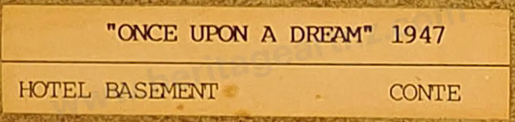 DAWE, George - Hotel Basement, 1947 - Once Upon a Dream Image 1++