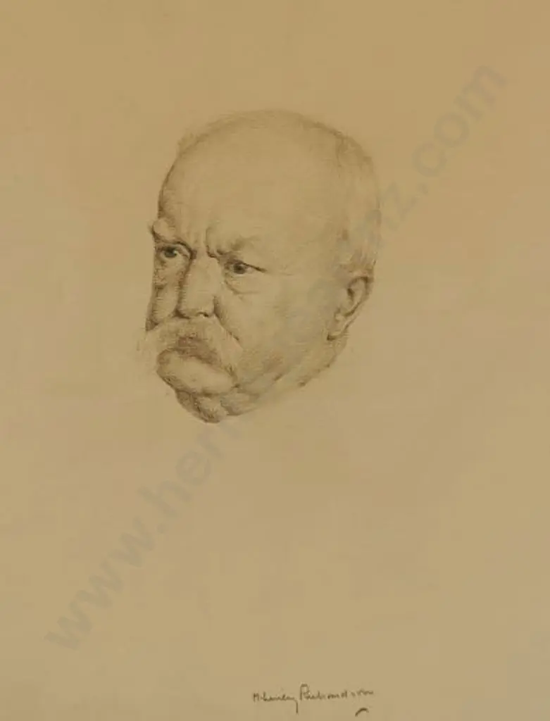 LINLEY-RICHARDSON, Harry (1878-1947) - Portrait of Unknown Man Image 1++