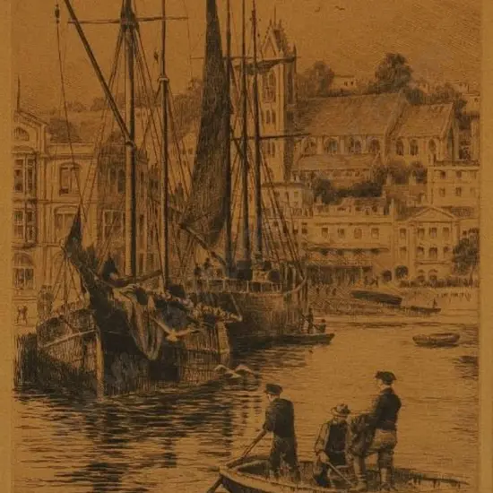 WALKER, Henry George (1876-1932) - Torquay Harbour