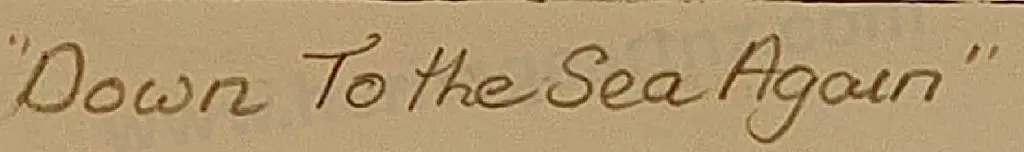 SCOTT, M.J. - Down to the Sea Again, 2007 Image 1++