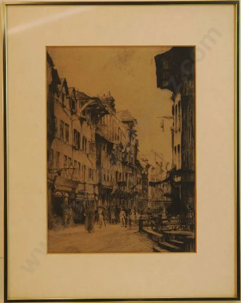 UNKNOWN Artist - European Street Scene Image 1++