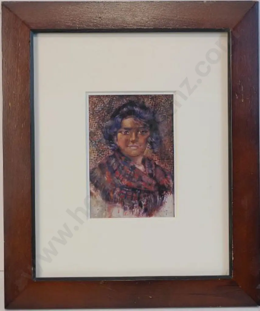 HODGKINs, Frances (1869-1947) - Young Maori Girl, 1888 Image 1++