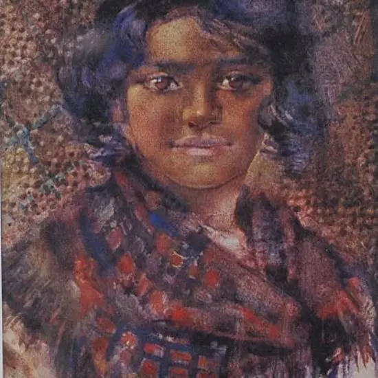 HODGKINs, Frances (1869-1947) - Young Maori Girl, 1888