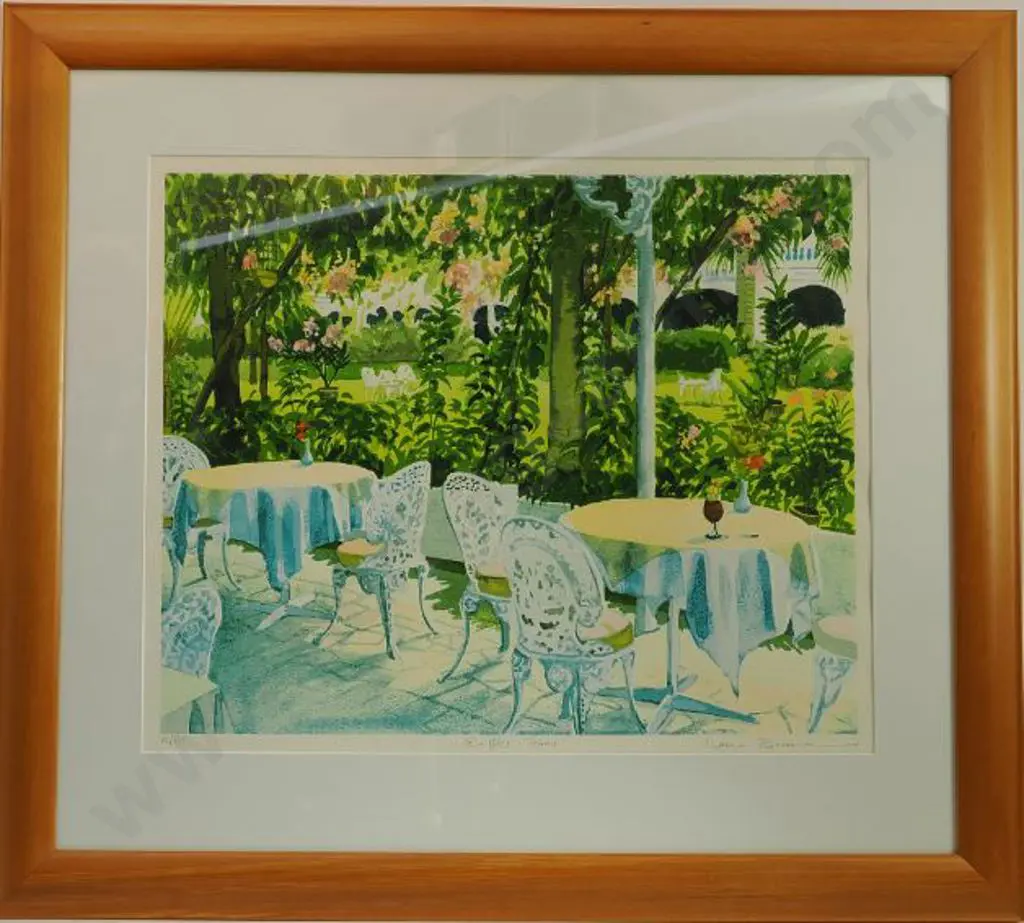 RICKMAN, Alana - Raffles Hotel Terrace, Singapore Image 1++