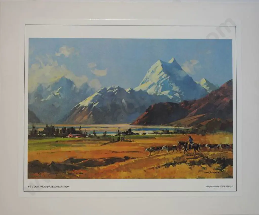 BEADLE, Peter (1933-2021) - Mount Cook from Braemar Station Image 1++