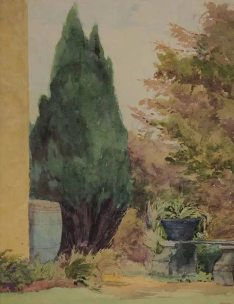 UNKNOWN artist - Garden Scene Image 1++