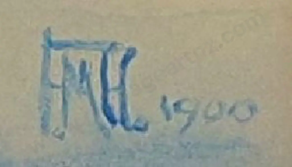 HODGKINS, Frances Mary (1869-1947) - First Church, Dunedin, 1900 Image 1++