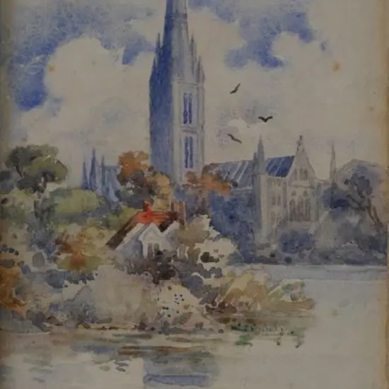 HODGKINS, Frances Mary (1869-1947) - First Church, Dunedin, 1900