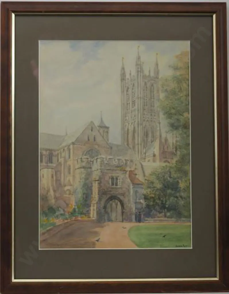 NASH, S.J. Toby (1891-1960) - Canterbury Cathedral, England Image 1++