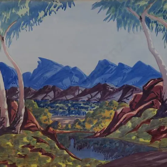 NAMATJIRA Ewald (1930-1984) - Australian Outback