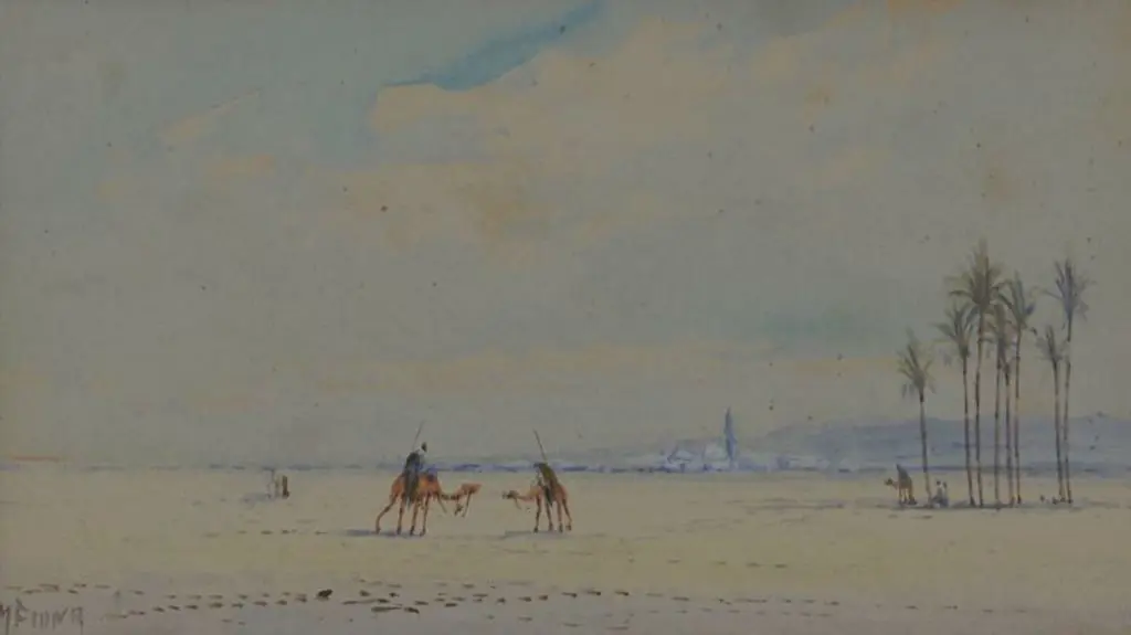 FIONA, N. - Camels and Date Palms Image 1++