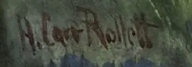 ROLLETT, Hilda Carr (1873-1970) - Woodland track with Hills and Trees Image 1++