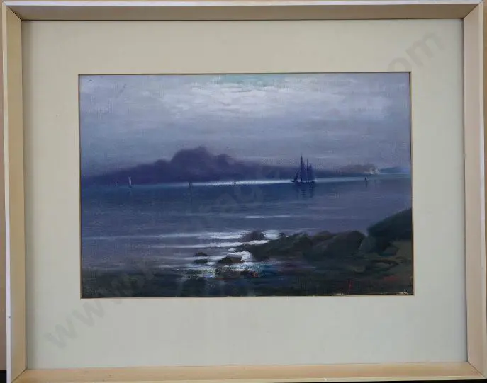 PERRETT, John Douglas (1859-1937) - Rangitoto Image 1++