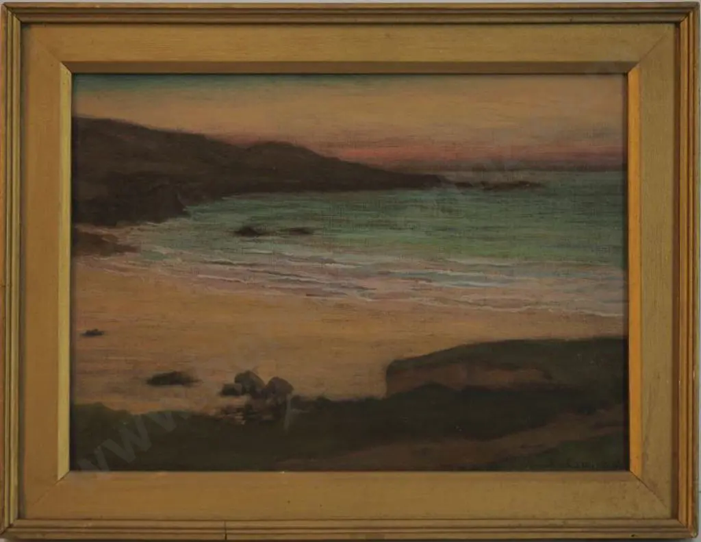 GRIER, Louis Monro (1864-1920) - Beach Scene Image 1++