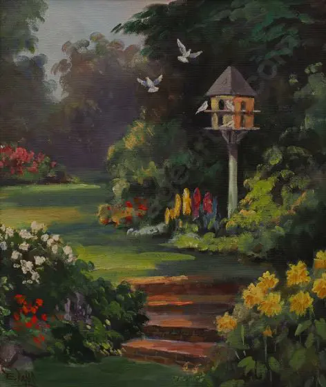 PAPPS, Ernest (1929-) - The Dove cote Image 1++