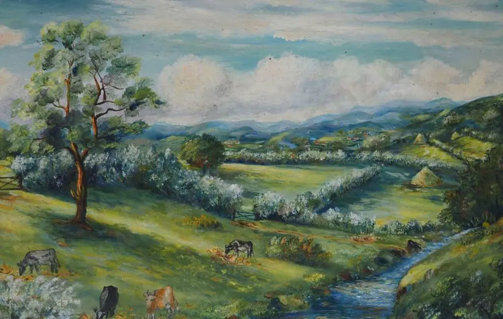 UNKNOWN artist - Rustic Scene with Cattle and Stream Image 1++