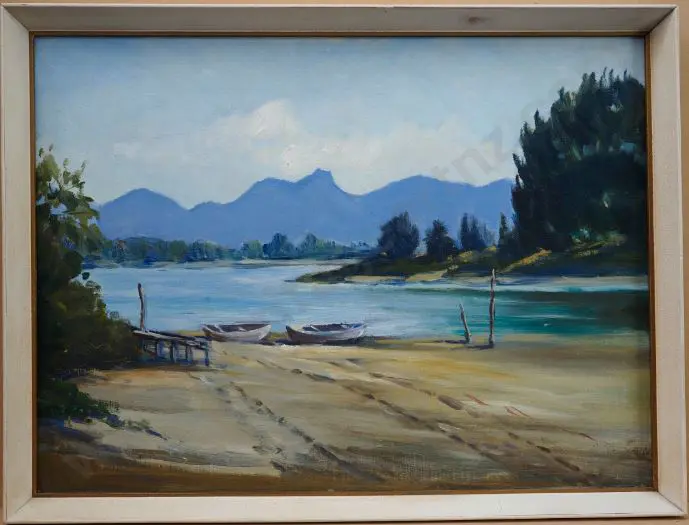 UNKNOWN Artist - Boats in Estuary Image 1++