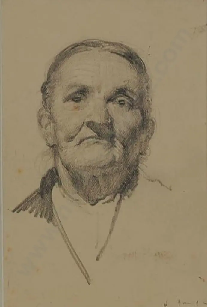 RICHARDSON, Harry Linley (1878-1947) - Head Study of a Man Image 1++