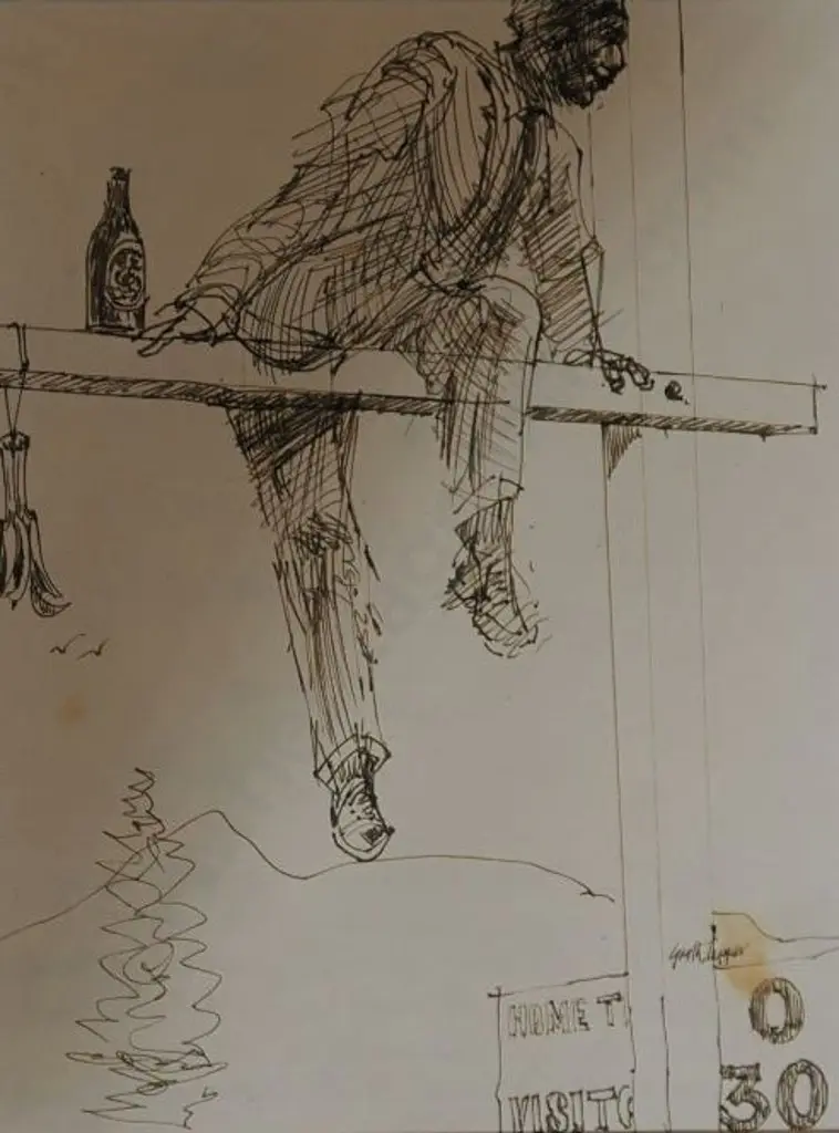 TAPPER, Garth (1927-1999) - Man on crossbars Image 1++