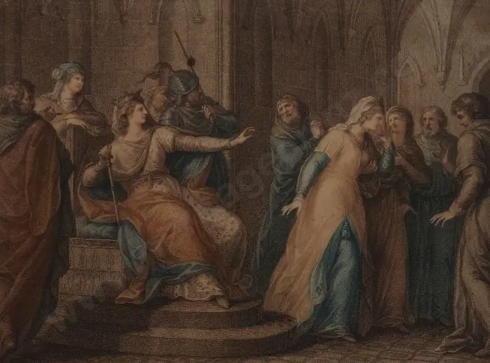 UNKNOWN - Banishment (Pre-Raphaelite style print) Image 1++