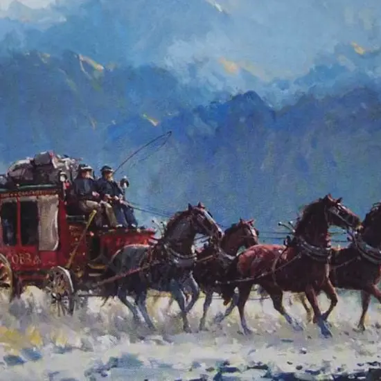 BEADLE, Peter (1933 -2021) - Cobb & Co Stage Coach, Cromwell Gorge