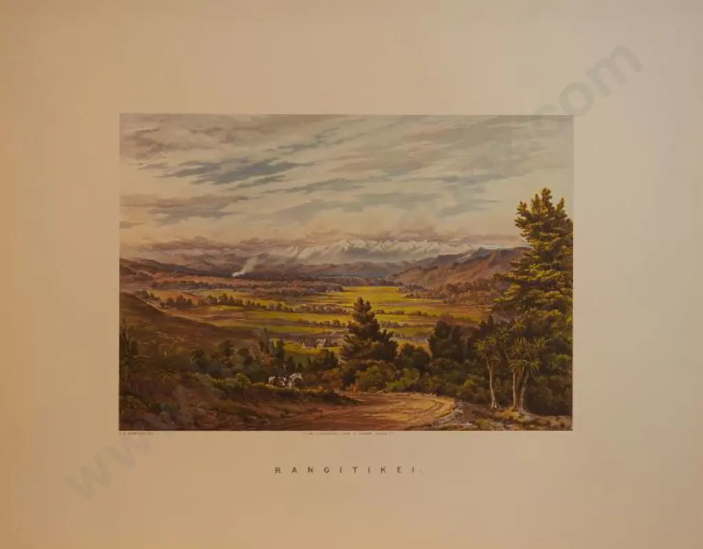 BARRAUD, Charles Decimus (1822-1897) - Rangitikei - New Zealand Graphic & Descriptive (1877) Image 1++