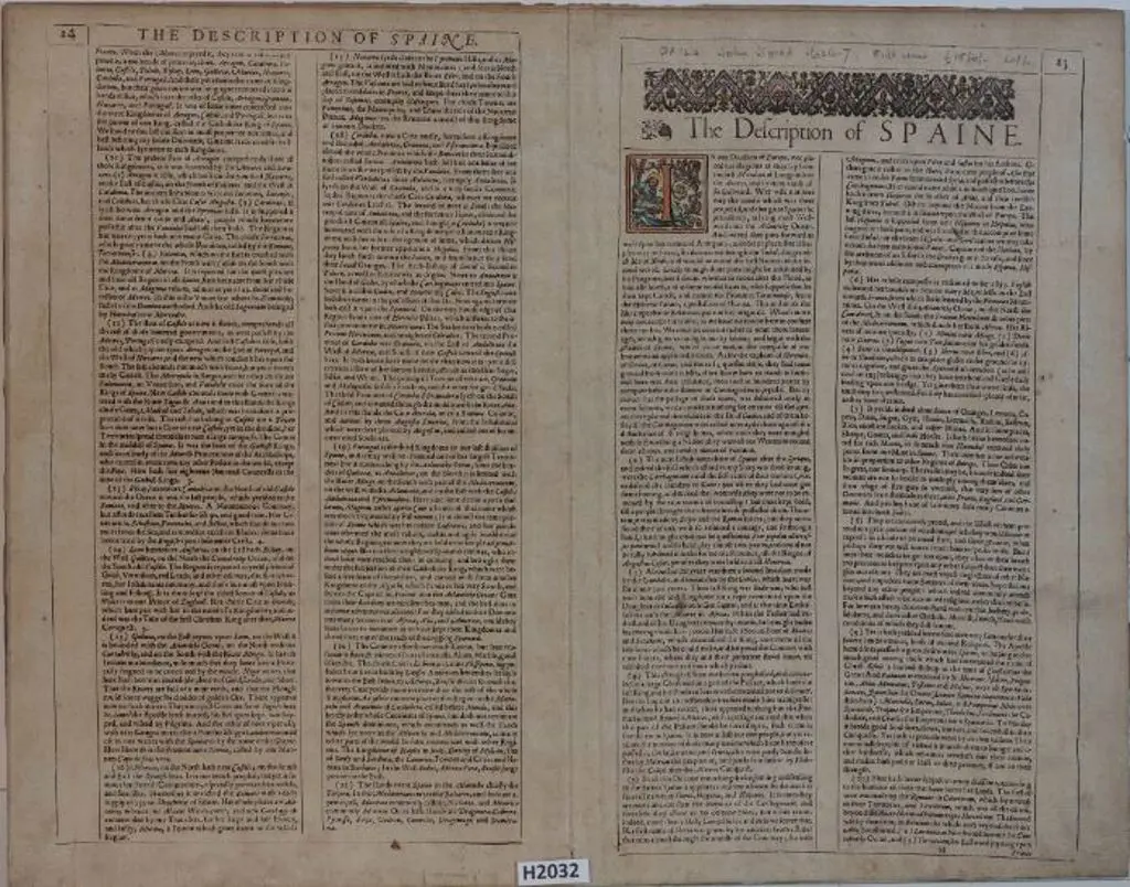 SPEED, John (1552-1629) - Map of Spaine, 1626 Image 1++