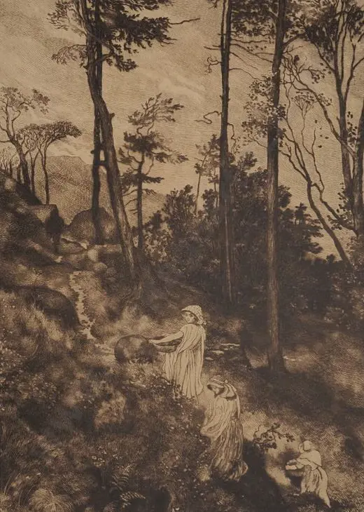 MASON, George Hemming (1818-1872) - Blackberry Gatherers Image 1++