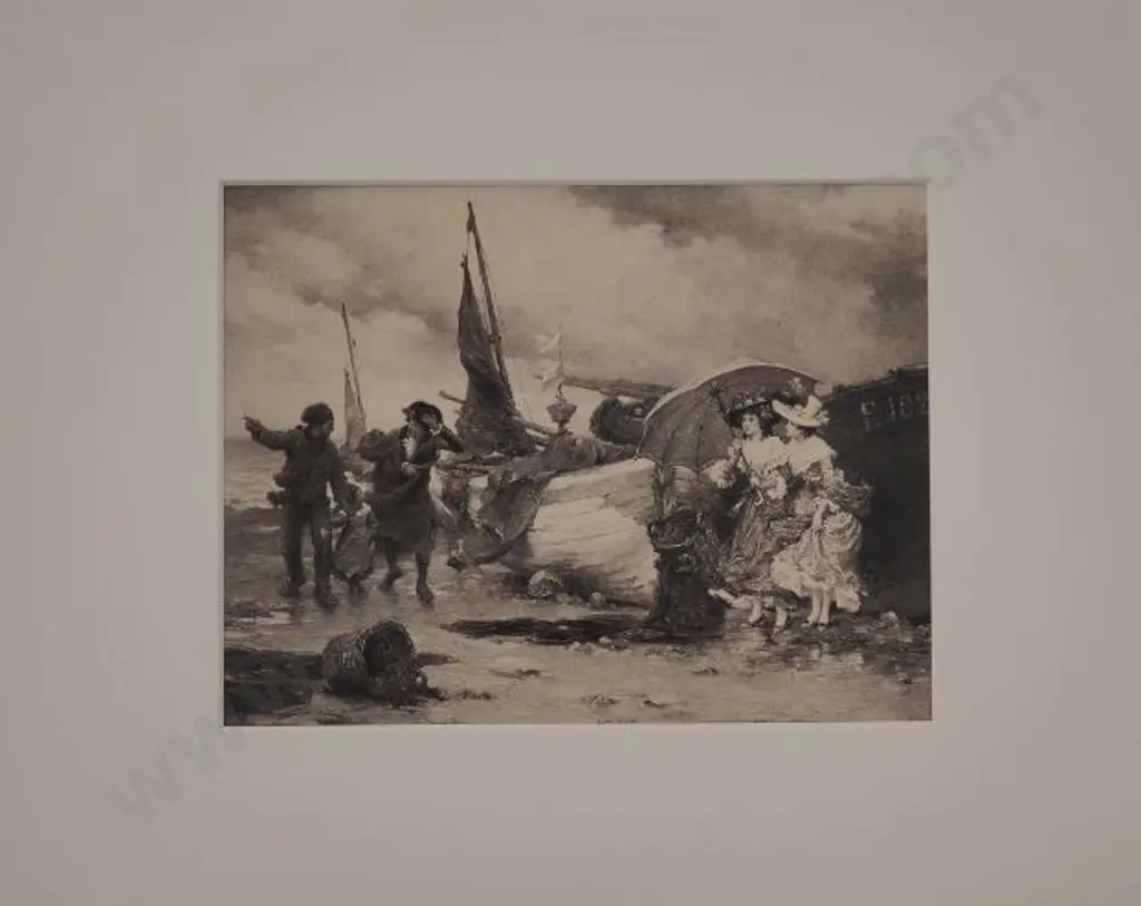 OUTIN, Pierre (1840-1899) - A Coming Shower Image 1++