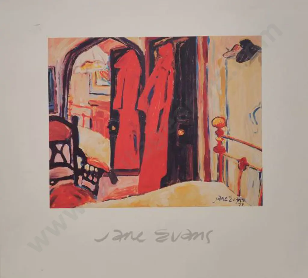 EVANS, Jane (1946-2015) - Bedroom in Red Image 1++