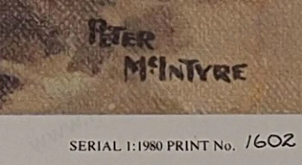 McINTYRE, Peter (1910-1995) - Kiwis (McIntyre war picture) Image 1++