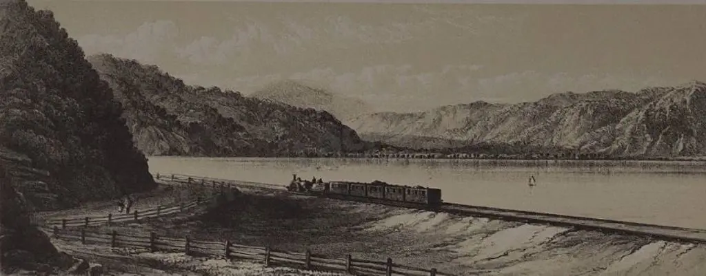 BARRAUD, Charles Decimus (1822-1897) - Horowhenua Lake. Govt. House Wellington, Whanganui River, Wellington Railway Image 1++
