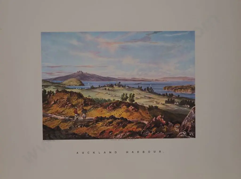 BARRAUD, Charles Decimus (1822-1897) - Auckland Harbour Image 1++
