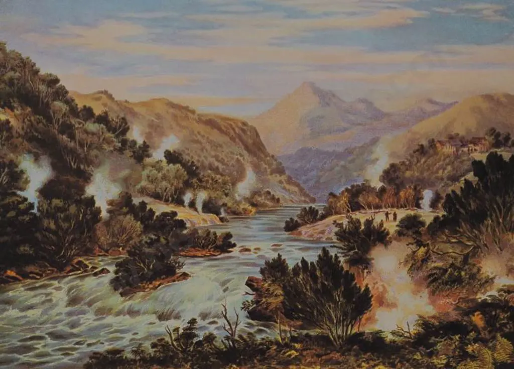 BARRAUD, Charles Decimus (1822-1897) - Orakei Korako Image 1++