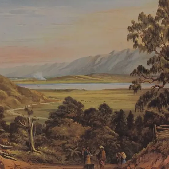 BARRAUD, Charles Decimus (1822-1897) - Pukawa Lake