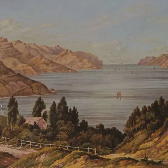 BARRAUD, Charles Decimus (1822-1897) - Lyttelton Harbour