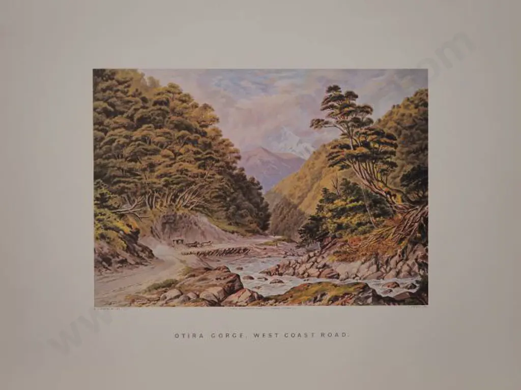 BARRAUD, Charles Decimus (1822-1897) - Otira Gorge, West Coast Road Image 1++