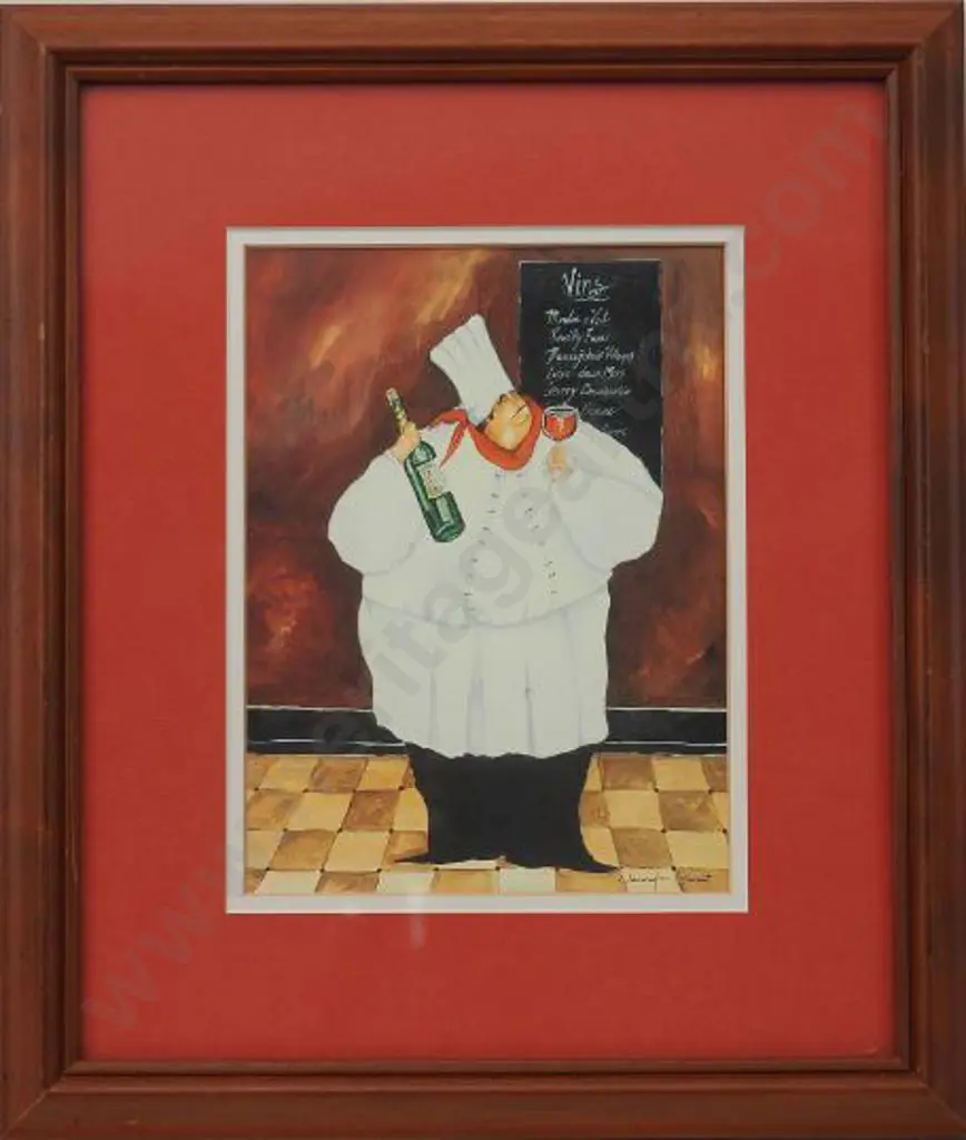 STEWART, Jennifer (20th Cent.) - A Well-Fed Chef Image 1++