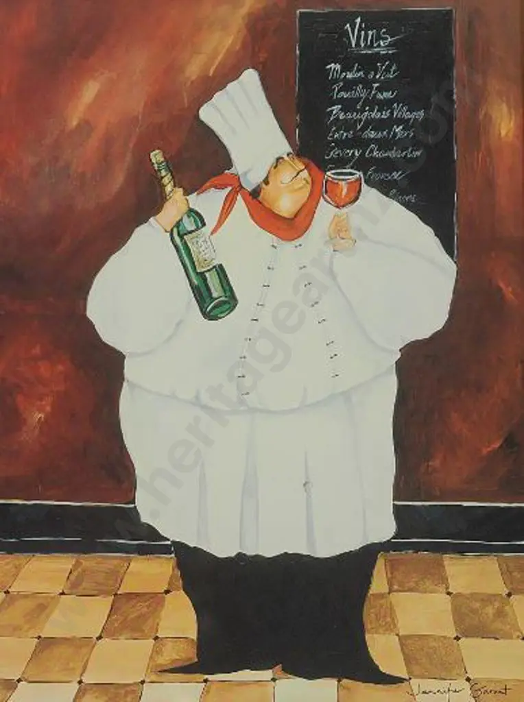 STEWART, Jennifer (20th Cent.) - A Well-Fed Chef Image 1++