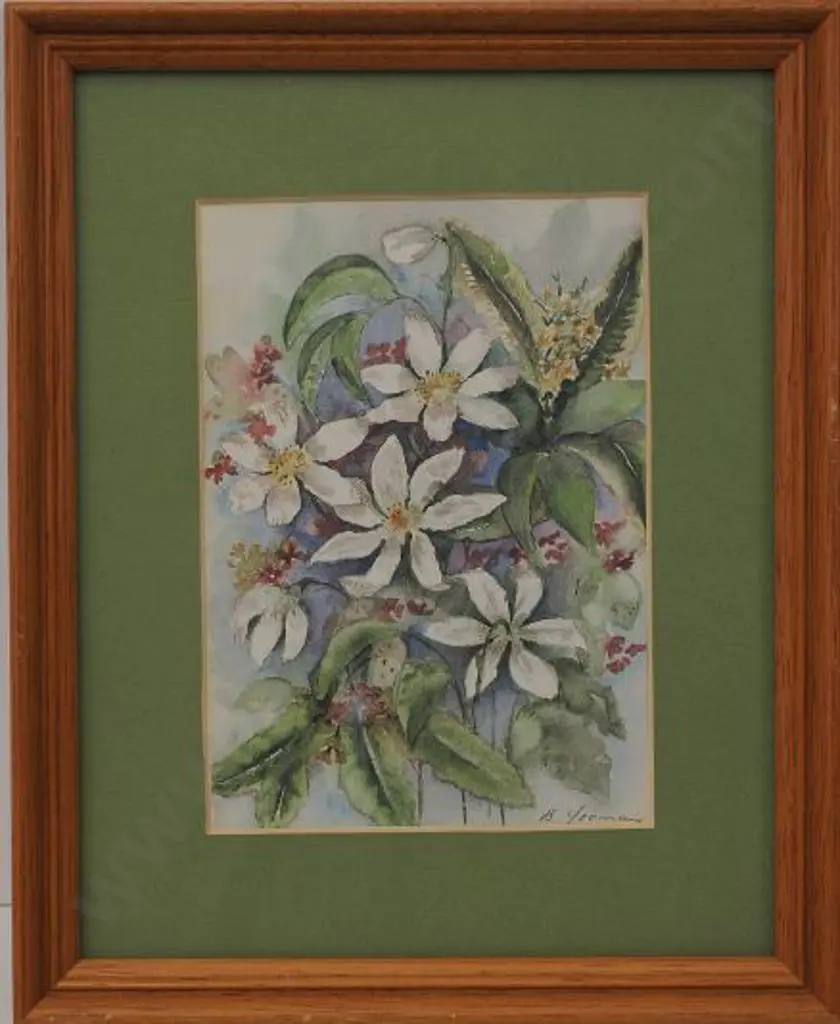 YEOMAN, Beryl (1912-1970) - Flower Study Image 1++