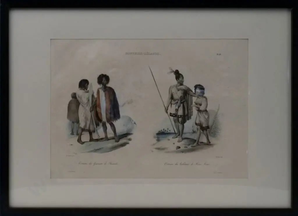 SAINSON, Louis de (1800-1874) - Costume des habitants de Houa Houa - 1835 Image 1++