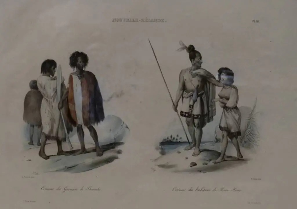 SAINSON, Louis de (1800-1874) - Costume des habitants de Houa Houa - 1835 Image 1++