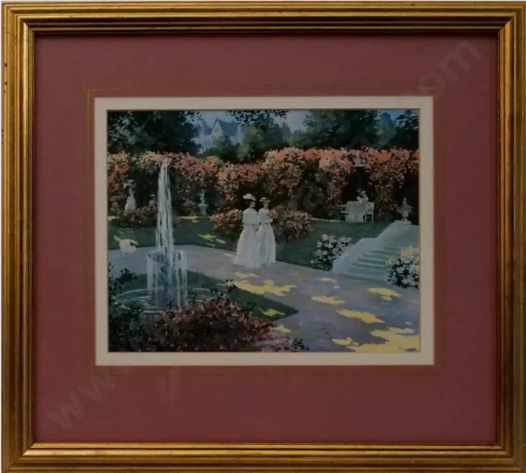 UNKNOWN artist - Women in Garden (Edwardian) Image 1++